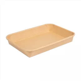 Barquette Sushi Kraft naturel 185x129x24cm